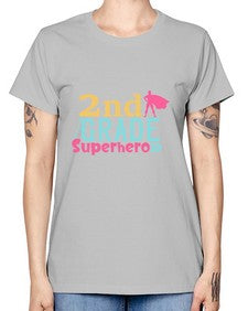 second Grade Superhero color 833# - second grade -  Missy T-Shirt