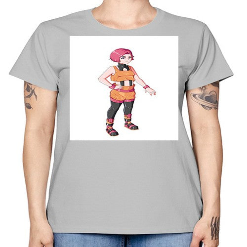 street girl wear orange outfit16# - anime -  Missy T-Shirt