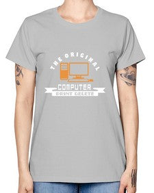 the original computer print delete 12# - computer -  Missy T-Shirt