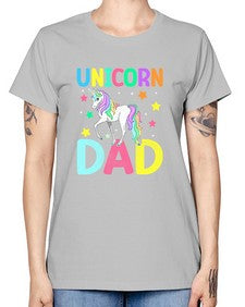 unicorn dad 454# - unicorn -  Missy T-Shirt