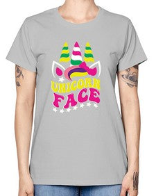 unicorn face 459# - unicorn -  Missy T-Shirt