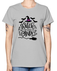 witch better have my candy 17# - witch -  Missy T-Shirt