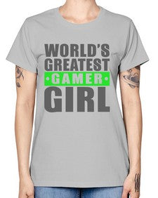 worlds greatest gamer girl 166# - video games -  Missy T-Shirt