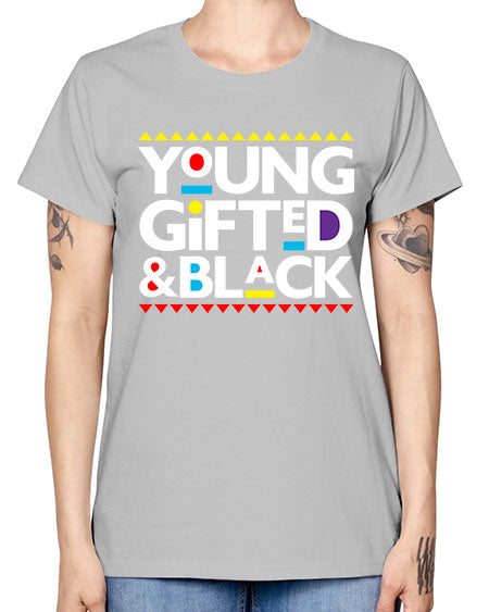 young gifted and black 2# - black words and phrases -  Missy T-Shirt