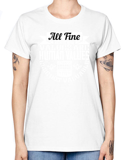 All fine architectural values are human values else not valuable Style 34# - architect -  Missy T-Shirt