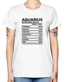 Aquarius Nutrition Facts 67# - aquarius -  Missy T-Shirt
