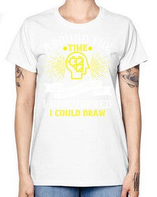 Around the time I turned forty I discovered I could draw Style 39# - Self awareness -  Missy T-Shirt