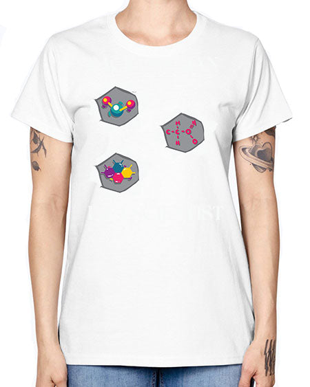 BackOffManImAScientistSkinite Scientist Skinite 289# - general science -  Missy T-Shirt
