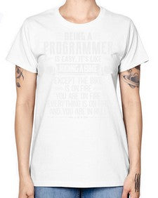 Being a Programmer 4# - computer -  Missy T-Shirt