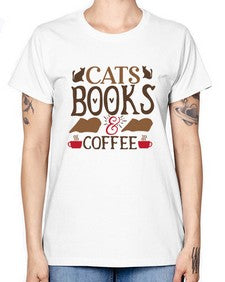 Cats Books Coffee Style 9# - cats -  Missy T-Shirt