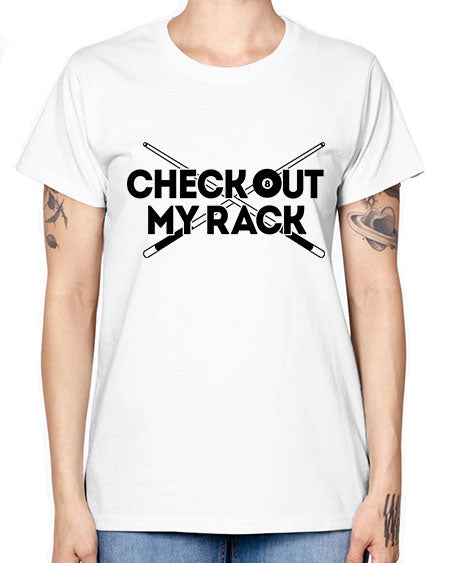 Check out my rack 1395# - billards -  Missy T-Shirt