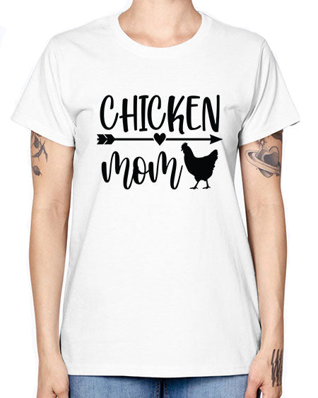 Chicken Mom - chicken -  Missy T-Shirt