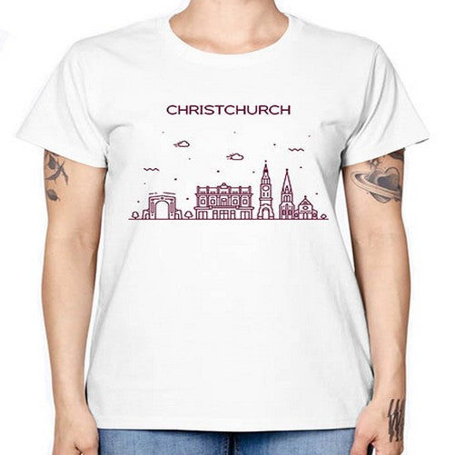 Christchurch 584# - cities -  Missy T-Shirt