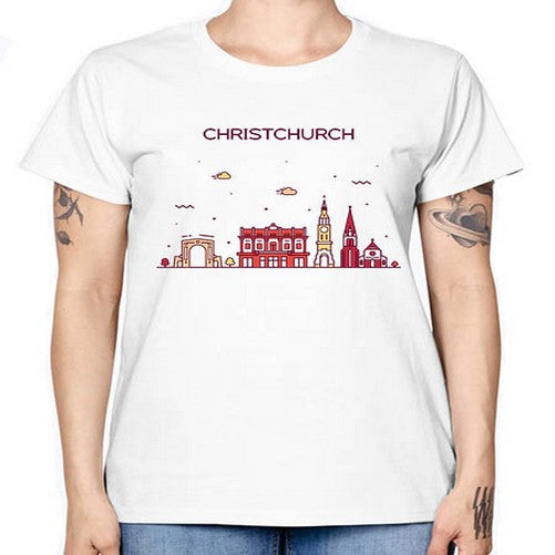 Christchurch 586# - cities -  Missy T-Shirt