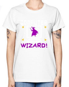 Computer wizard 52# - computer -  Missy T-Shirt
