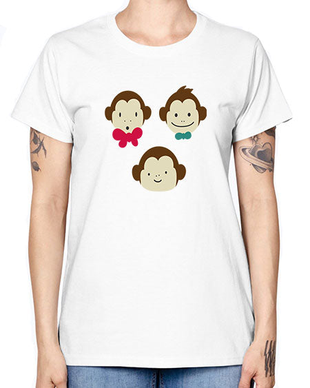 Cute_little_monkeys_5425 - monkey -  Missy T-Shirt