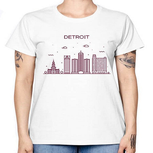DetroitMI 663# - cities -  Missy T-Shirt