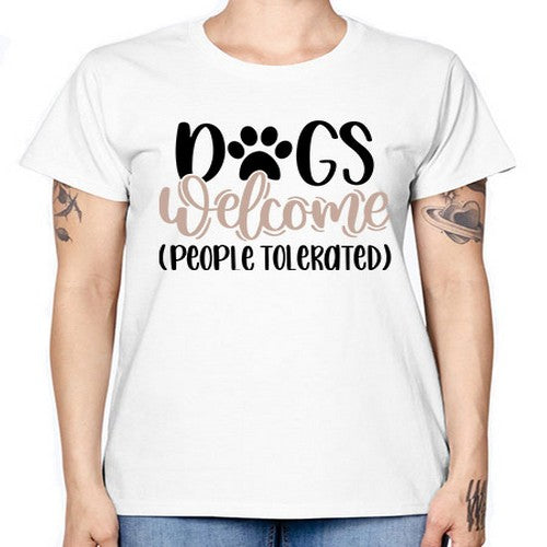 Dogs Welcome Style 21# - dogs -  Missy T-Shirt
