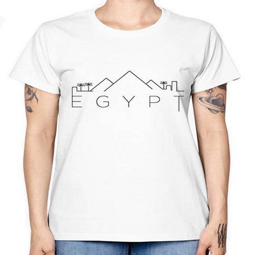 Egypt Minimal Skyline 705# - cities -  Missy T-Shirt