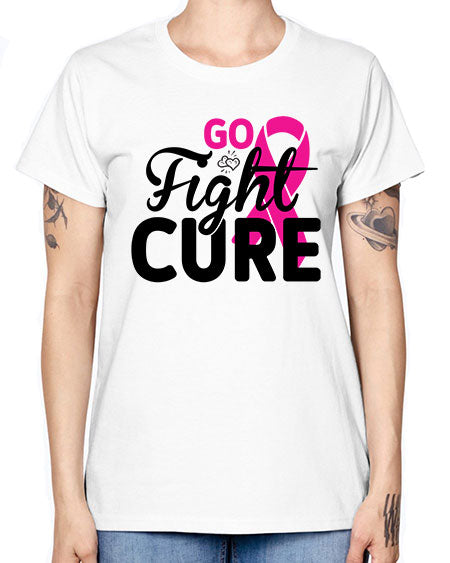 Go Fight Cure 23# - breast cancer -  Missy T-Shirt