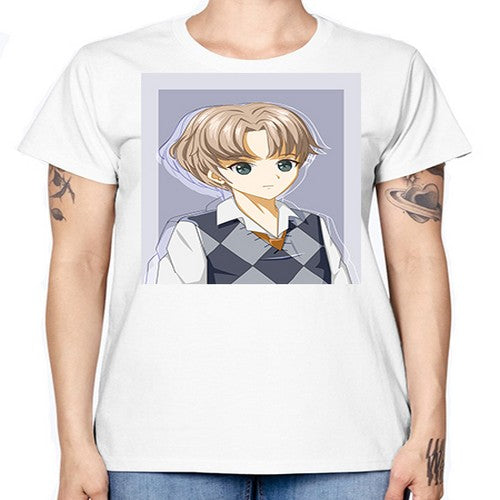 Handsome and cool boy with uniform 34# - anime -  Missy T-Shirt