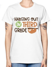 Hanging Out in Third 236# - third grade -  Missy T-Shirt