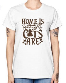 Home Is Where My Cats Are Style 15# - cats -  Missy T-Shirt