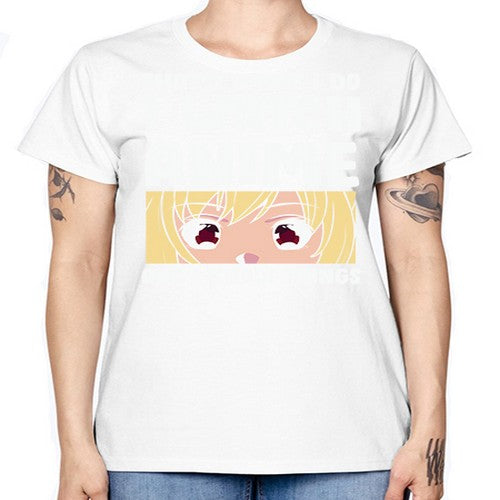 I Watch Anime I Know Things Anime Lover 245# - anime -  Missy T-Shirt