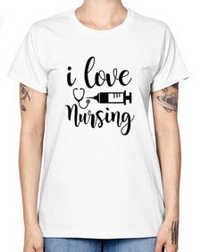 I love nursing 893# - nurse -  Missy T-Shirt