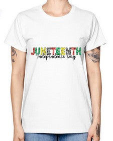Juneteenth Independence Day 37# - black juneteenth -  Missy T-Shirt
