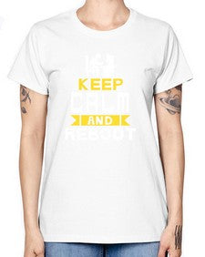 Keep Calm and reboot 27# - computer -  Missy T-Shirt