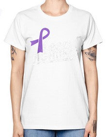Keep Fighting Alzheimers Epilepsy Warrior Awareness Ribbon 189# - alzheimers -  Missy T-Shirt