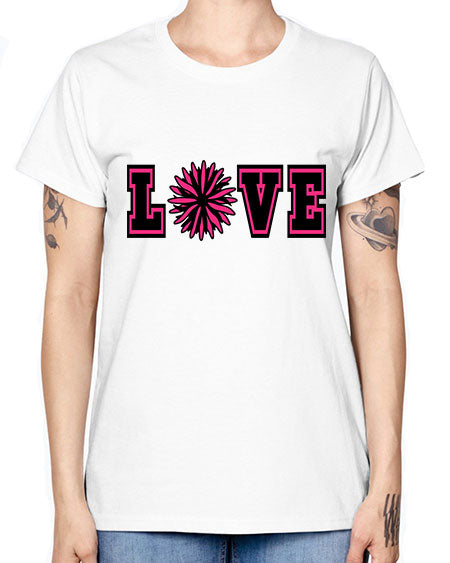 Love 694# - cheer -  Missy T-Shirt