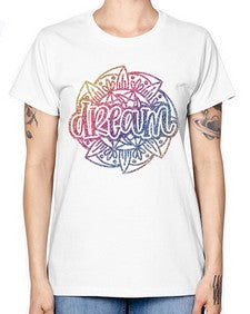 Mandala Dream Rainbow Glitter 760# - mandala -  Missy T-Shirt