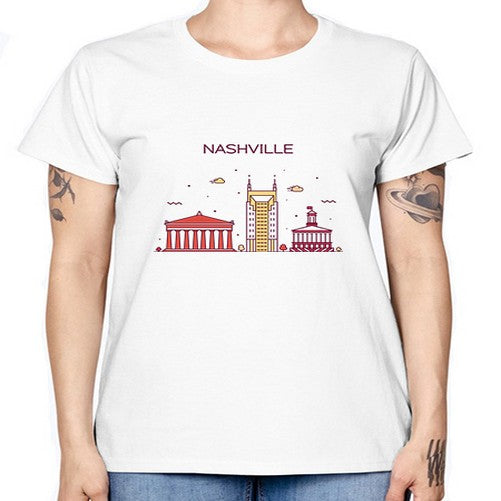 Nashville 1417# - cities -  Missy T-Shirt