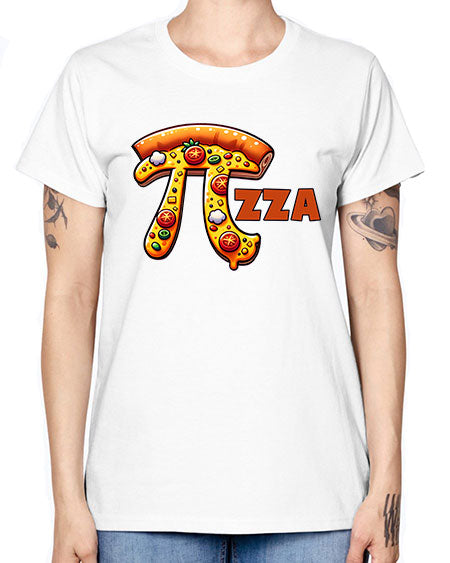 Pizza Pi Day Funny 40# - pi -  Missy T-Shirt