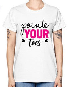 Pointe your toes 176# - ballet -  Missy T-Shirt