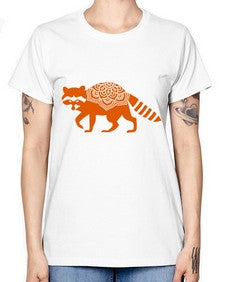 RacoonMandala 1010# - mandala -  Missy T-Shirt
