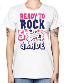 Ready To Rock fifth 727# - fifth grade -  Missy T-Shirt