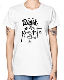 Right on pointe 181# - ballet -  Missy T-Shirt