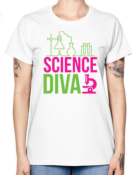 Science Diva 128# - general science -  Missy T-Shirt
