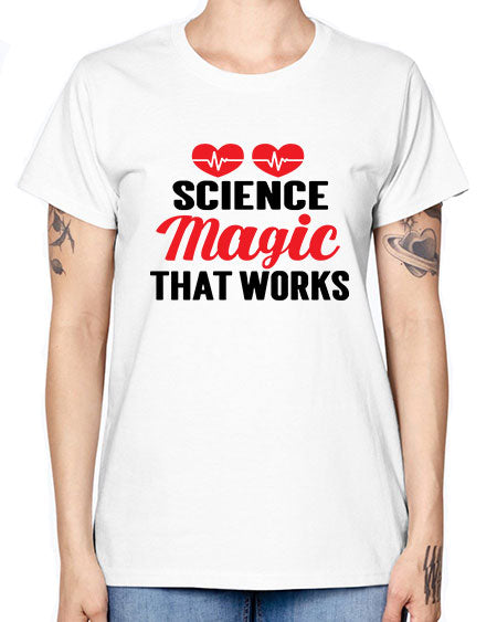 Science Magic that works 75# - general science -  Missy T-Shirt