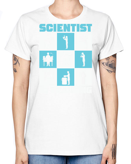 ScientistInTrainingScienceScientistSkinite Scientist Skinite 40# - general science -  Missy T-Shirt