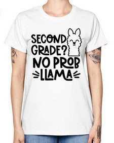 Second Grade No Prob 830# - second grade -  Missy T-Shirt