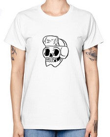 Skull Skeleton 144# - skull and bones -  Missy T-Shirt