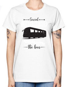 Social conservatives say who drives the bus 5# - bus -  Missy T-Shirt