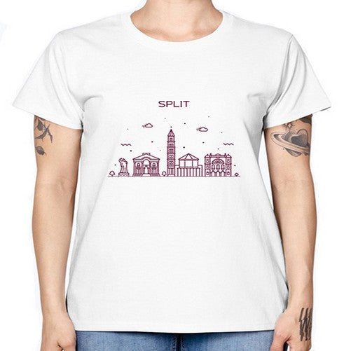 Split 1875# - cities -  Missy T-Shirt