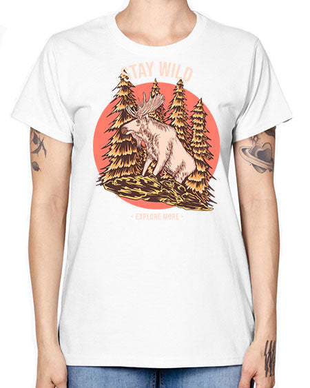 Stay Wild 16# - nature -  Missy T-Shirt