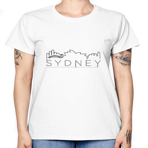 Sydney Minimal Skyline 1916# - cities -  Missy T-Shirt