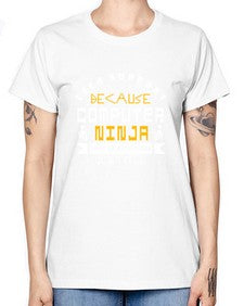 Tech Support because computer ninna is not a job title 14# - computer -  Missy T-Shirt